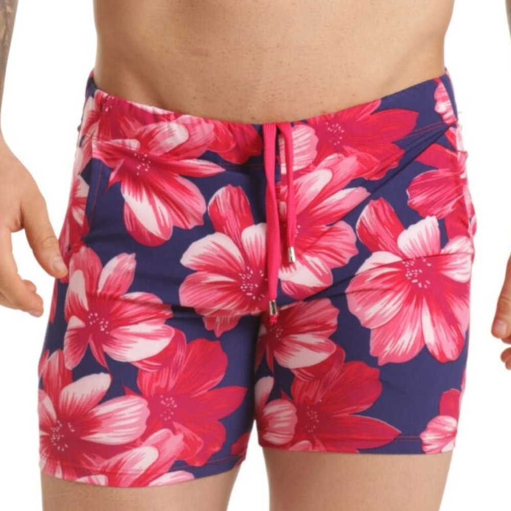 GIGO FLOWERS FUCSHIA BEACHWEAR